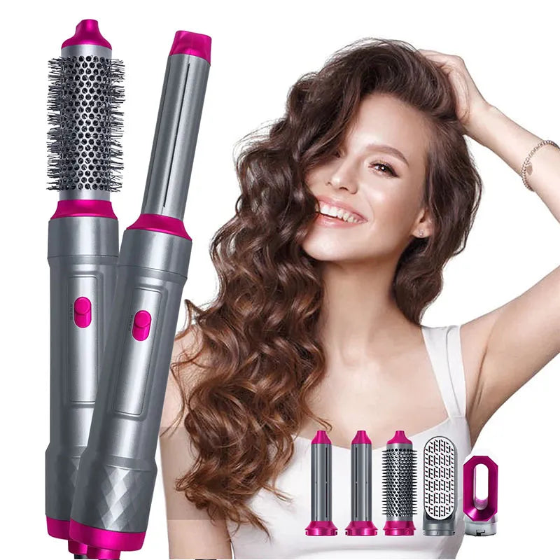 5 in 1 Ultimate Hair Styler – Curl, Straighten, Wave, Flip & Smooth with One Tool! 💁♀️ Perfect for Pakistani Hair 🇵🇰 | Salon-Quality Results at Home 🏠"