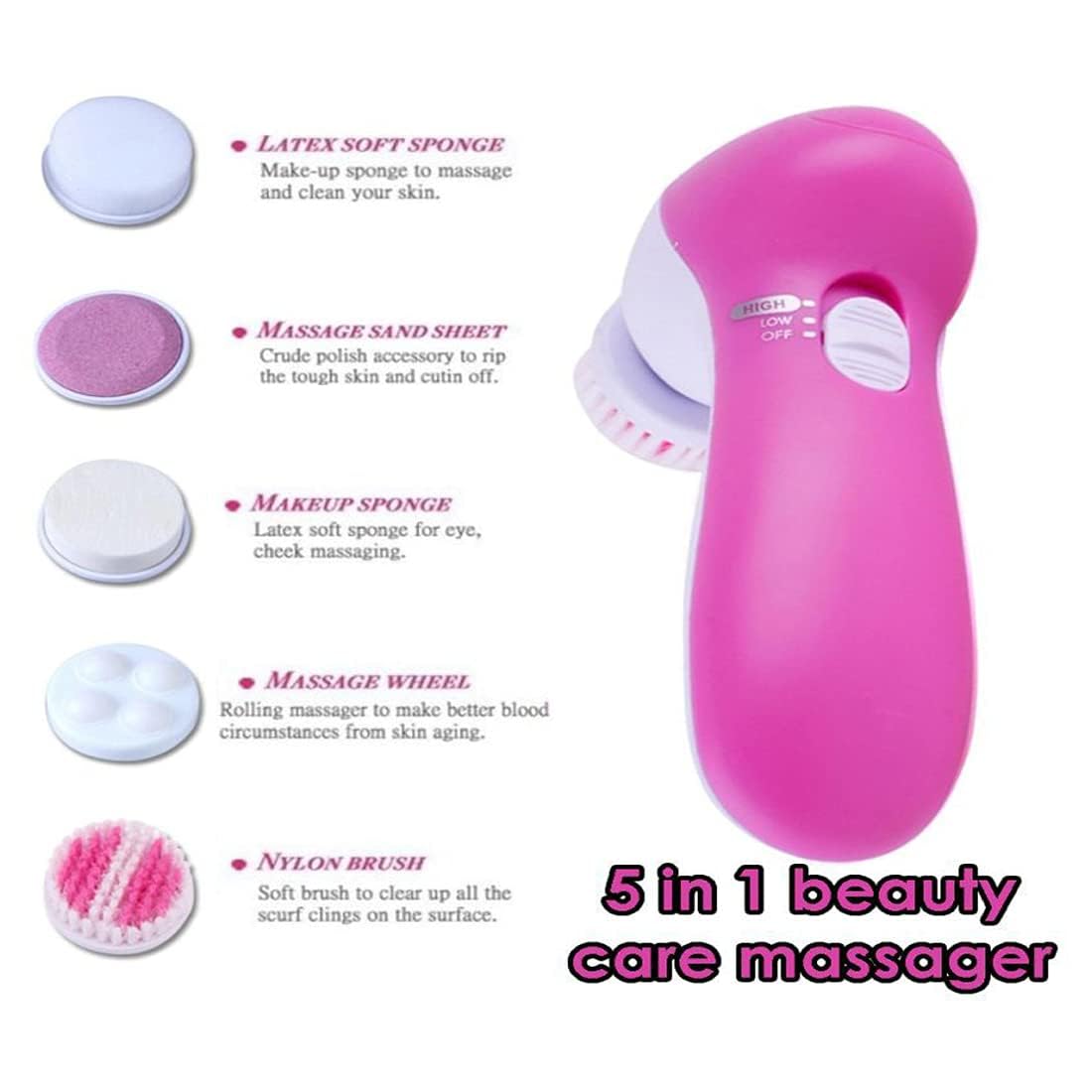Kemei 5-in-1 Facial Massager – Glow & Relax| Beauty Care for Radiant Skin