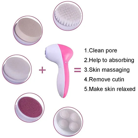 Kemei 5-in-1 Facial Massager – Glow & Relax| Beauty Care for Radiant Skin
