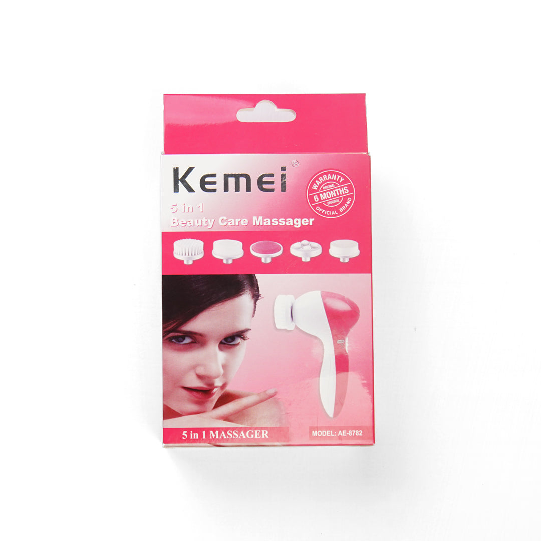 Kemei 5-in-1 Facial Massager – Glow & Relax| Beauty Care for Radiant Skin