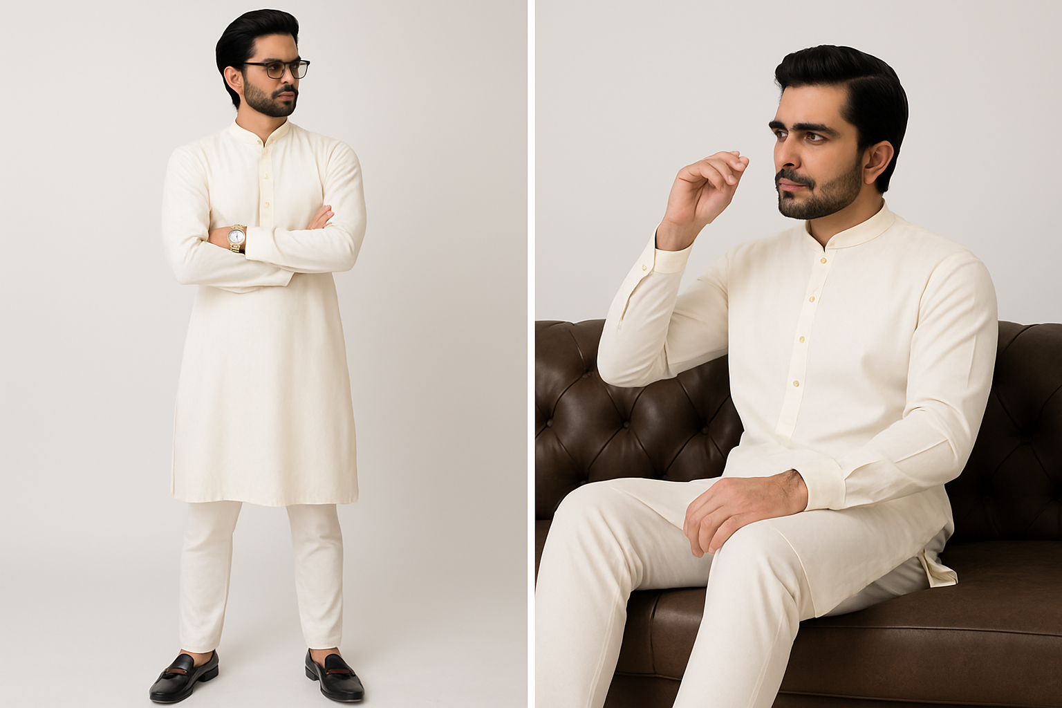 Men's Wash And Wear Plain Suit