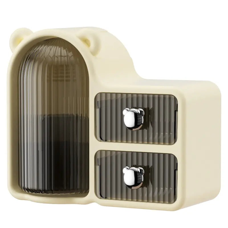 Premium Plastic Cosmetic Organizer with Drawers – Sleek Makeup & Skincare Storage