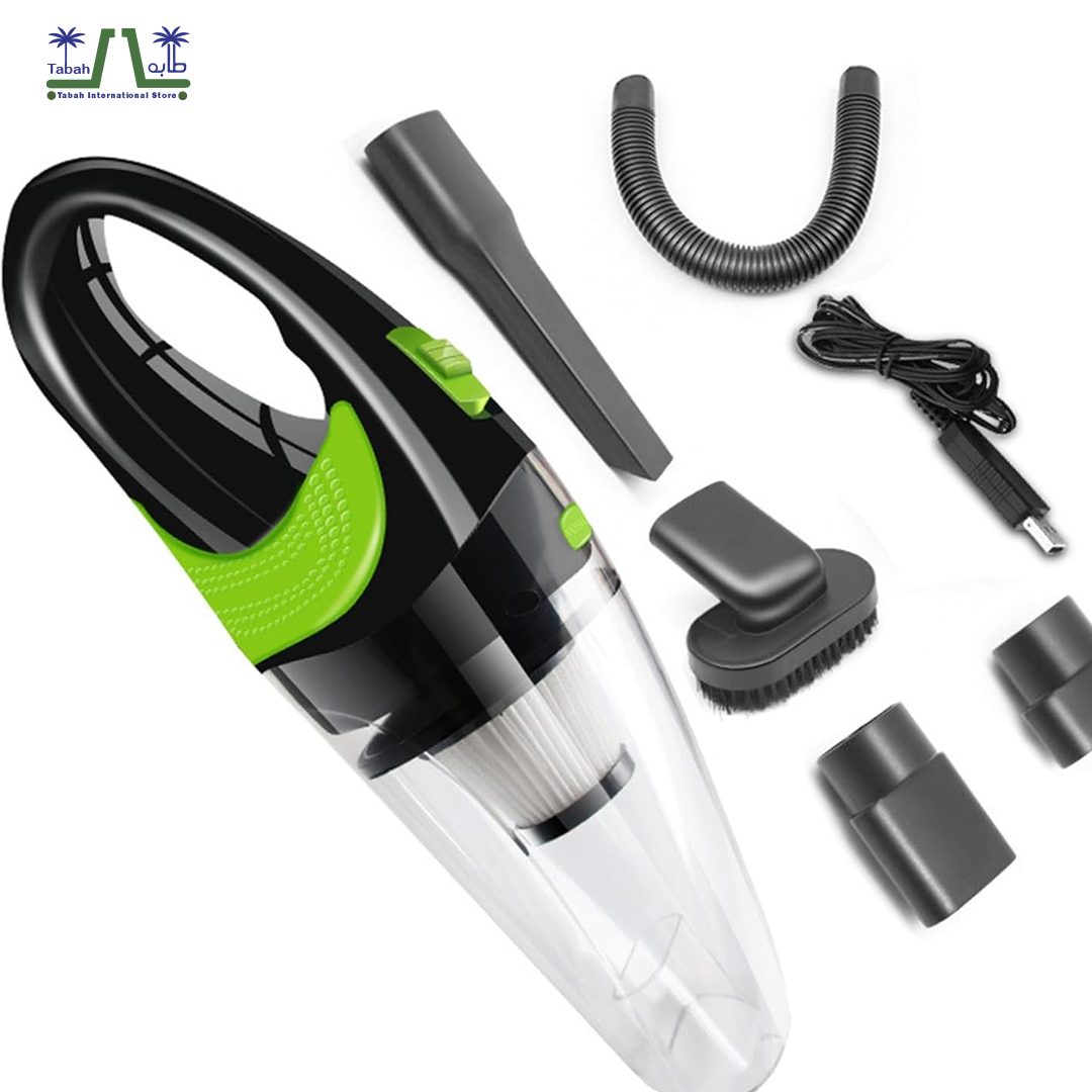 Portable Rechargeable Vacuum Cleaner – Powerful Cordless Handheld Vacuum | 12000Pa Suction | 30 Mins Runtime | Ideal for Cars, Homes & Pet Hair
