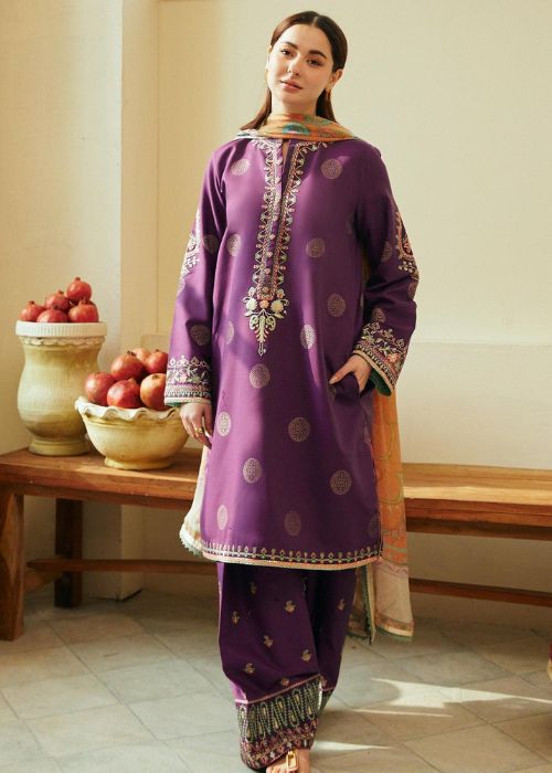 COCO Summer 2025 | Premium Lawn 3PC Suit – Full Embroidered Front