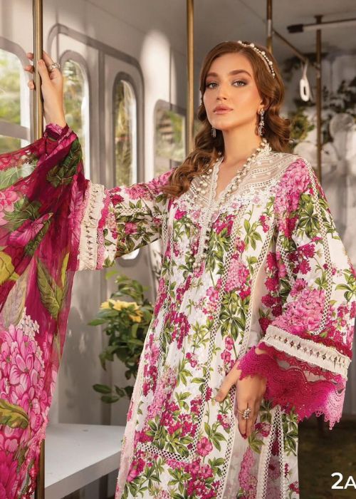 Maria B MPrint Lawn Collection 2025 Ebroidered Lawn Suit