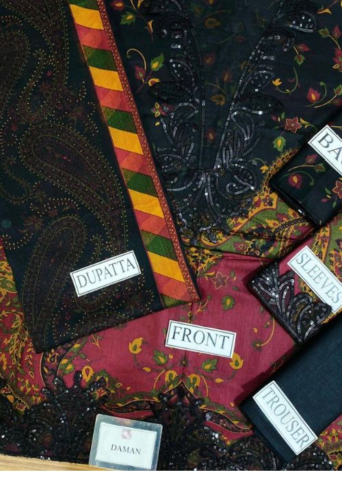 Maria B MPrint Collection – | Embroidered Lawn Suit with Chiffon Dupatta