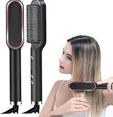 TOOLUXE Hair Straightener Brush – Sleek & Smooth Hair in Minutes | Quick Styling for All Hair Types